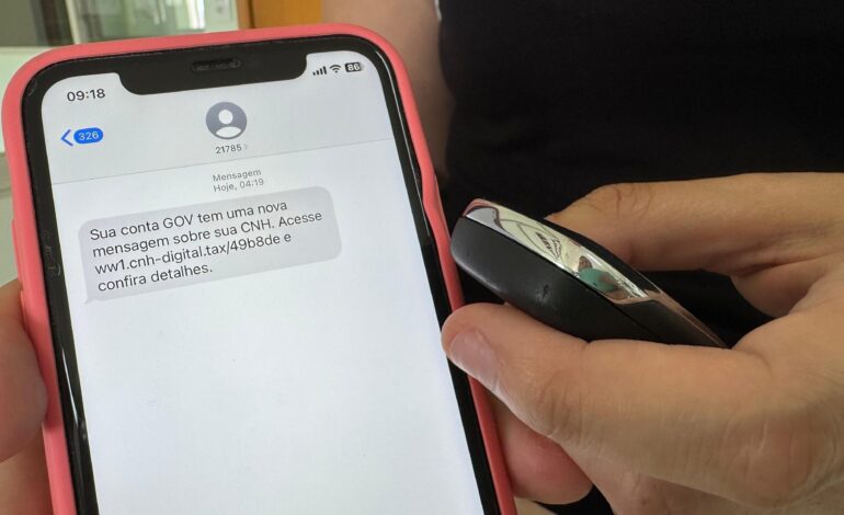 Golpe da CNH: notificação via SMS é falso