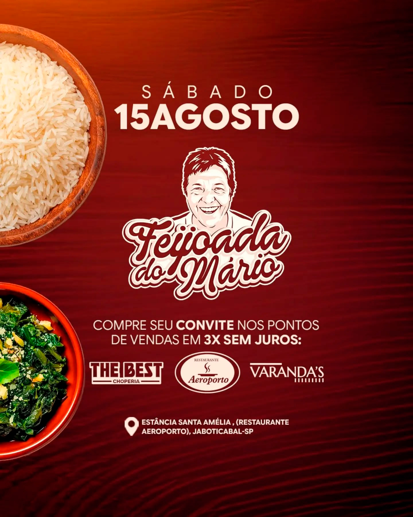 Vem aí a 1° Edição da Feijoada do Mário!